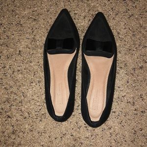 Black Flats with bows